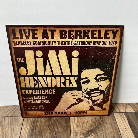 Jimi Hendrex Metal Wall Decor 12x12” - Picture 2 of 7